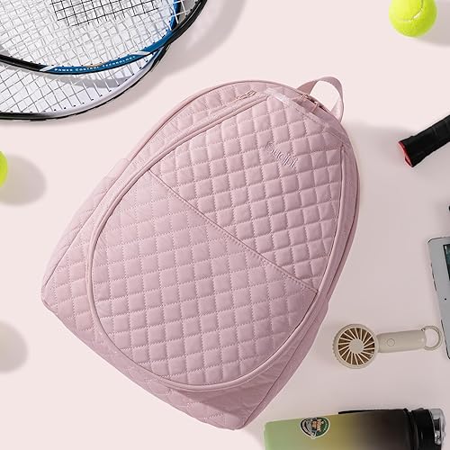 Miniatura 8 de Sucipi Bolsas de tenis para mujer, mochila acolchada para raqueta de tenis, palas de pickleball, bádminton