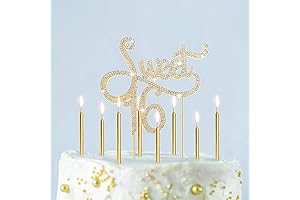 Happy Sweet 16 Cake Toppers Decorations with 20 Candles