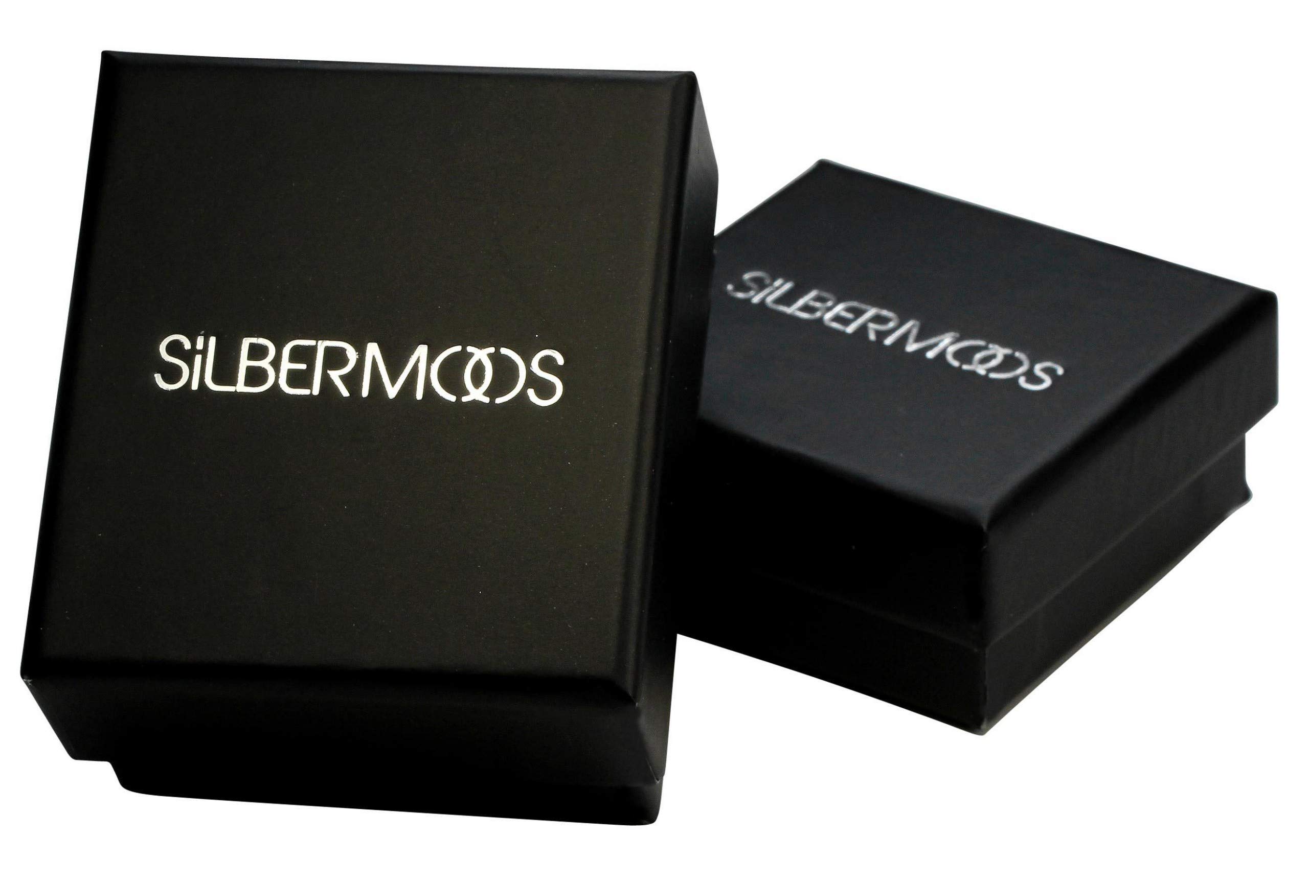 SILBERMOOS XL XXL Ringe in großen Größen Ring Damenring Herrenring Partnerring Bandring glänzend matt breit Sterling Silber 925 Größe 64, 66, 68, 70