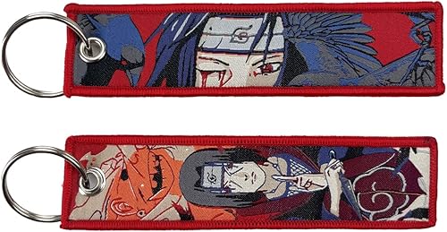 Gearcatweel Paquete de 1 llavero con etiqueta de anime Jet Tag bordada, EDC para motocicletas, scooters, ATV, autos y regalos de anime