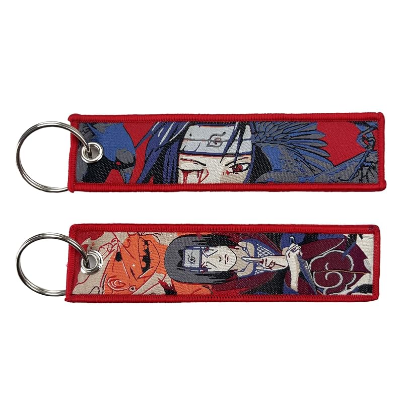Chaveiro Anime para Motocicleta Gearcatweel KN-15 com Estampa Bordada 13 x 3 cm, 1 unidade