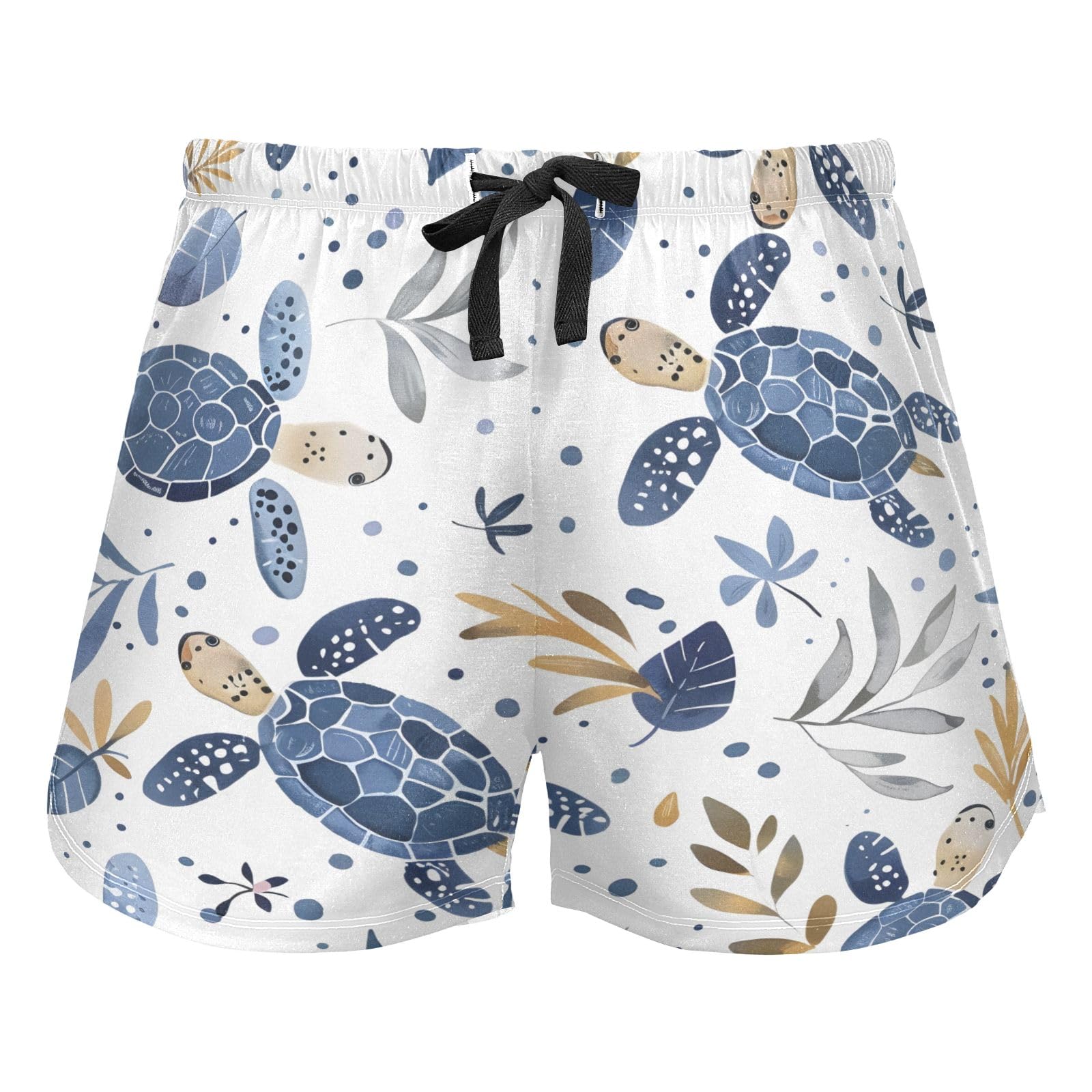 Photo 1 of *********SIMILARRRR*******Turtle Leaf Pajama Shorts for Women Lounge Bottom Sleepwear Drawstring Pj Bottoms