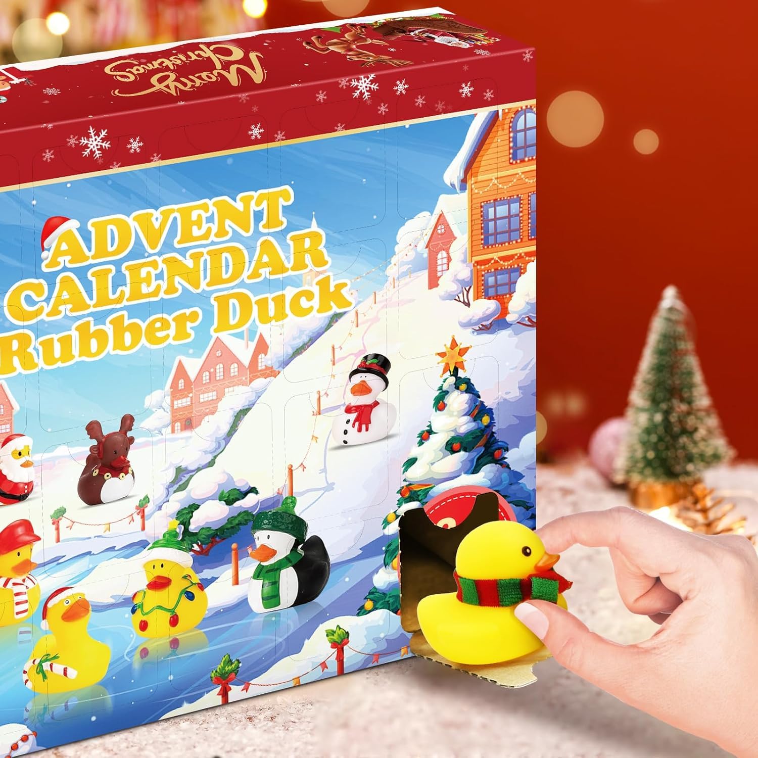 Calendario de Adviento 2025 para Niños con Patitos de Goma para el Baño, Juguetes para Niños, Niñas y Bebés, Regalos para Fiestas de Navidad y Pequeños Regalos — view 4