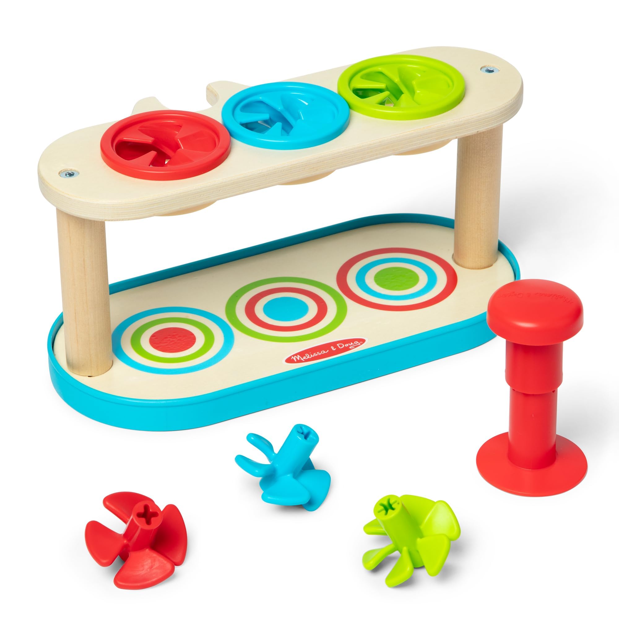 Melissa & Doug Trottole Abbina e Spingi Giocattolo per lo Sviluppo di Bambini e Bambine da 2 Anni in su - Certificato FSC - Certificati FSC