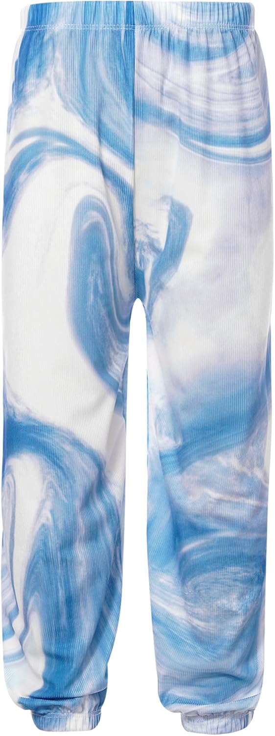 Girls Loose Yoga Boho Pants Bohemian Harem Bottoms Kids Stretchy Sports Trousers Running Jogger Pant Beach Pants