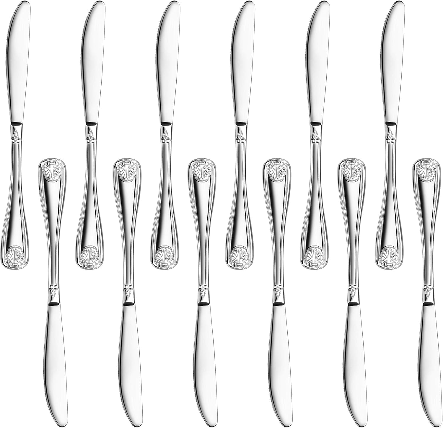 New Star Foodservice Shell Pattern 18/0 Stainless Steel Dinner Fork, 7.7-Inch, Set of 12, Commercial Grade — Amazon image 23