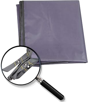 REDCAMP Waterproof Camping Tarp, Grey/Green 4 in 1 Multifunctional Tent Footprint for Camping, Hiking, Backpacking