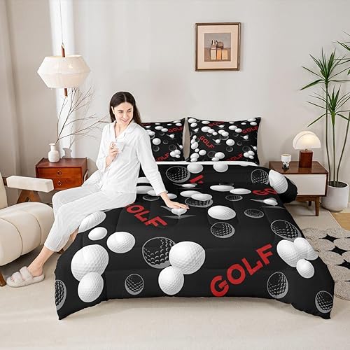 Miniatura 8 de Castle Fairy Juego de edredón de hongos, tamaño matrimonial, juego de ropa de cama de 3 piezas para decoración de habitación de niños y niñas, juego