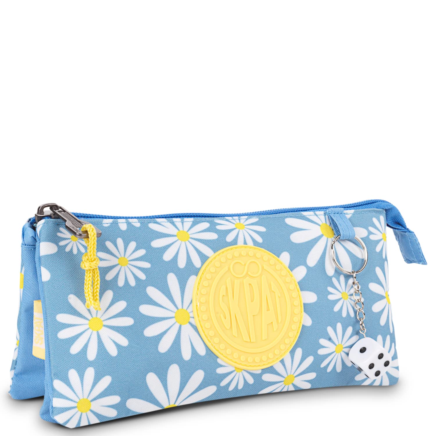 SKPAT - Estuche Escolar - Estuche Niña. Estuches Escolares Adolescentes de Material Ligero. Estuche Pequeño. Estuche Escolar Varios Compartimentos. Plumier Escolar 133711, Azul