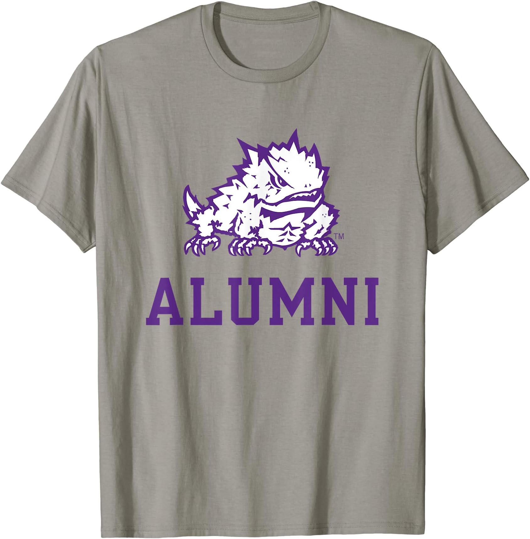 TCU Horned Frogs Alumni Icon Gray Officially Licensed T-Shirt