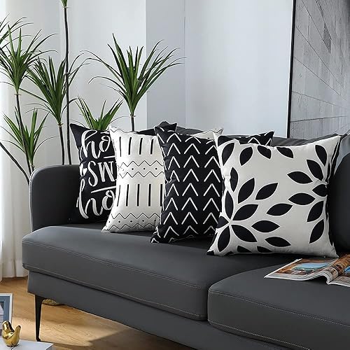 Miniatura 6 de Fundas de almohada de 16 x 16 pulgadas, fundas de almohada cuadradas de 16 x 16 pulgadas, juego de 4 fundas de almohada cuadradas bohemias y