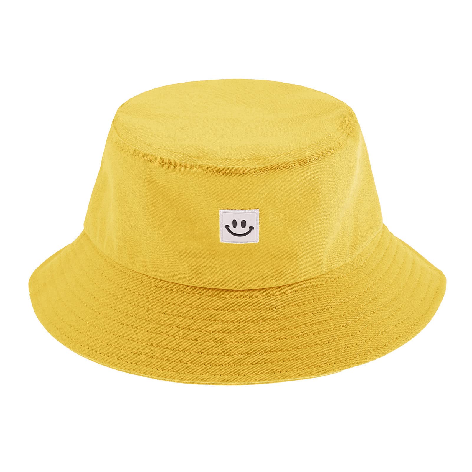 Versear Bucket Hat Foldable Cotton Sun Beach Cap Reversible Lightweight Summer Fisherman Hat for Men Women Outdoor Fishing Hiking Traveling Vocation 22.0-22.8in