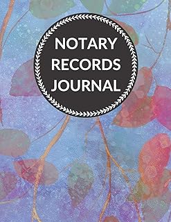 Notary Records Journal: Official Notary Records Book ( Acts Records Events Log, Notary Template & Services Receipt Book ) Paperback, Large Size (Notary Official)
