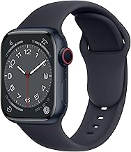 SBC1 Strap for Apple Watch Ultra 2 49mm, Series 10 46mm, 9 8 7 45mm 41mm, SE 6 5 4 44mm 40mm, 3 2 1 42mm 38mm Women Men Band Bracelet Sport Sport Silicone, MezzAnd Anotte