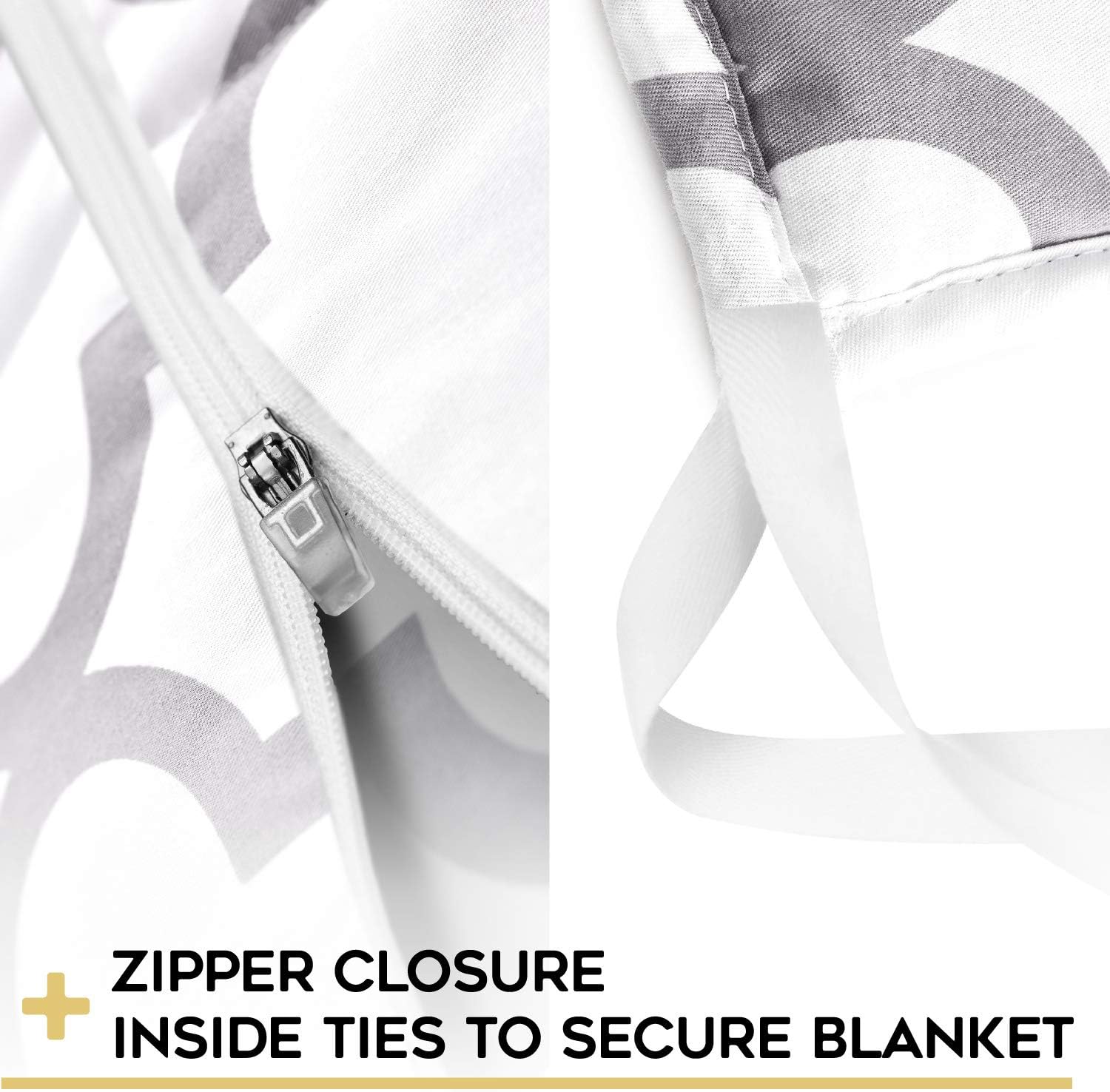 YnM Cotton Duvet Cover for Weighted Blankets (Lattice Scroll, 48''x72'') 48''x72'' Duvet Cover Cotton Removable Cover Lattice Scroll