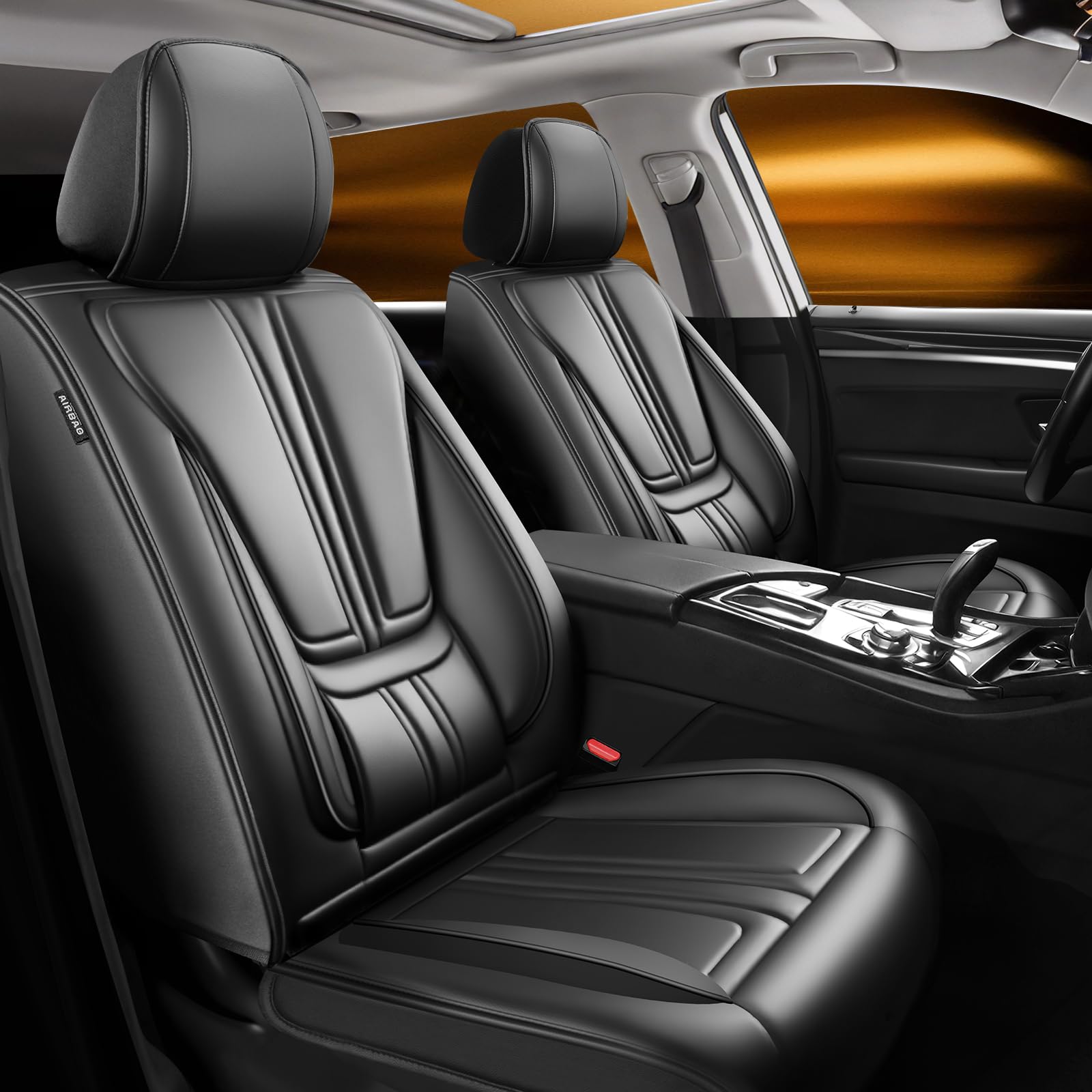 DZATTU Prius Seat Covers (Black Full Set)
