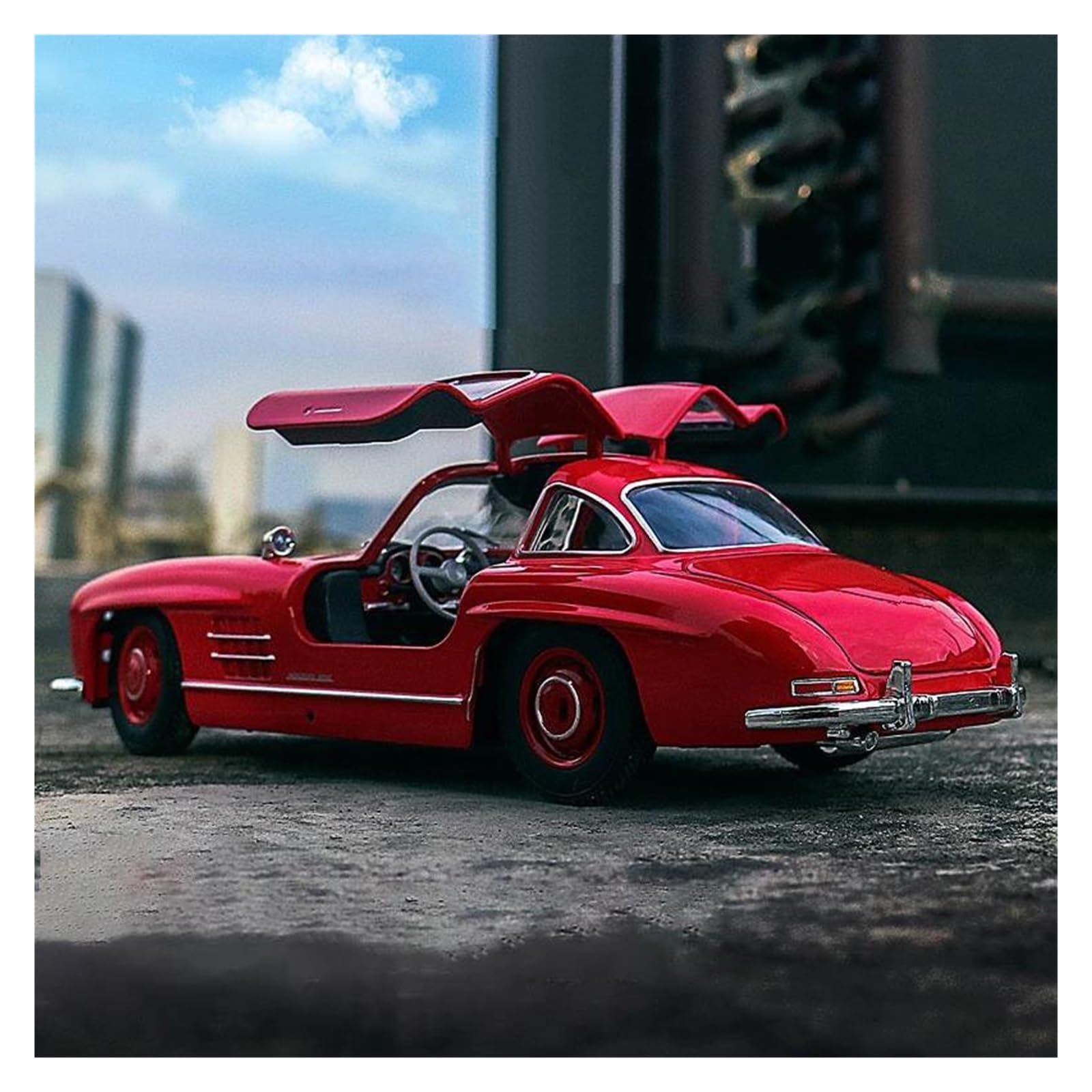 AUDSNI Die-Cast Diecast Car Model For Benz 300SL Diecast Model Car