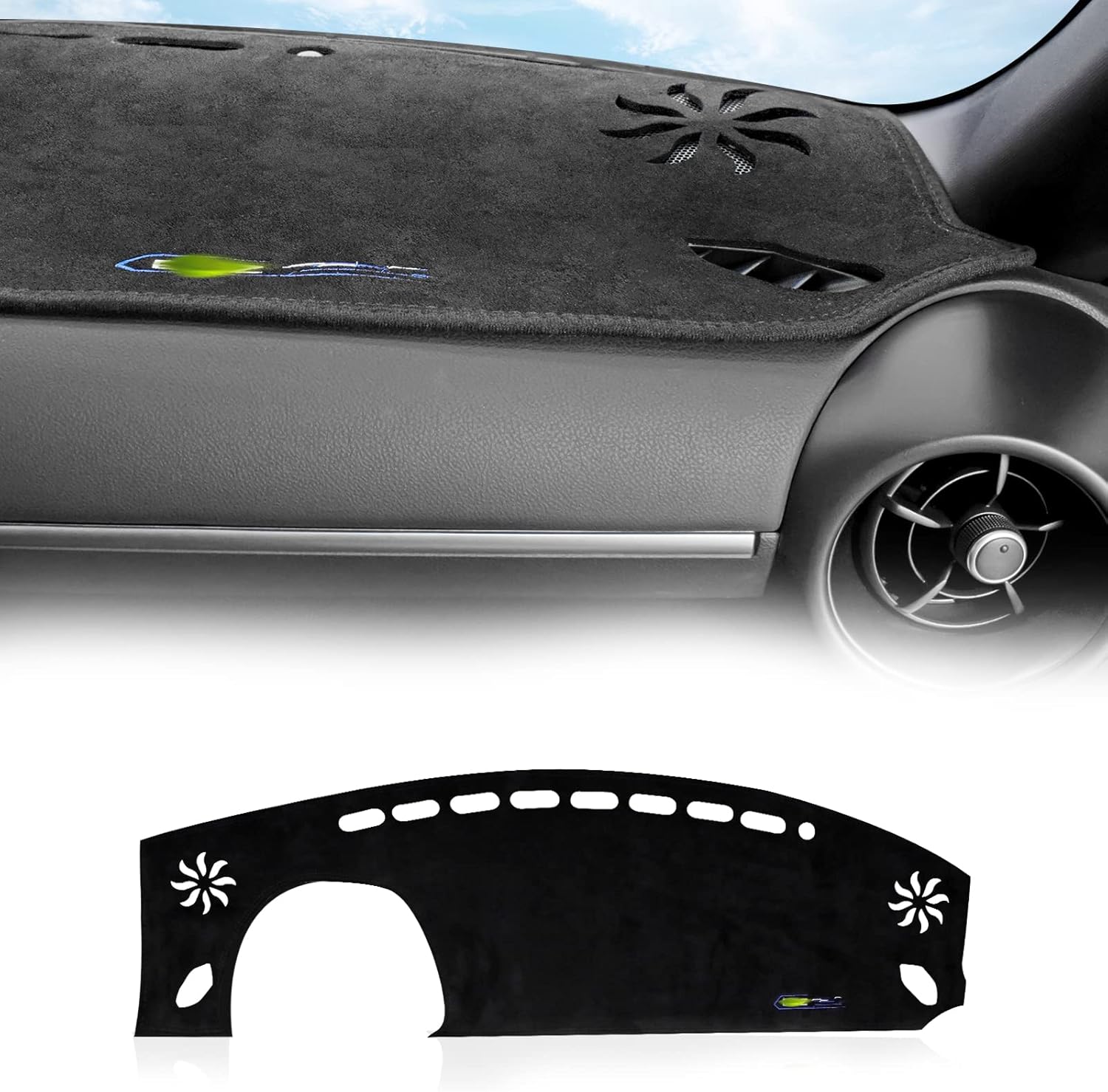 KUNGKIC for Subaru BRZ 2021 2022 2023 2024 2025 Dash Board Protecter Cover Dashboard Mat Pad Flannel Carpet Interior Accessories Black