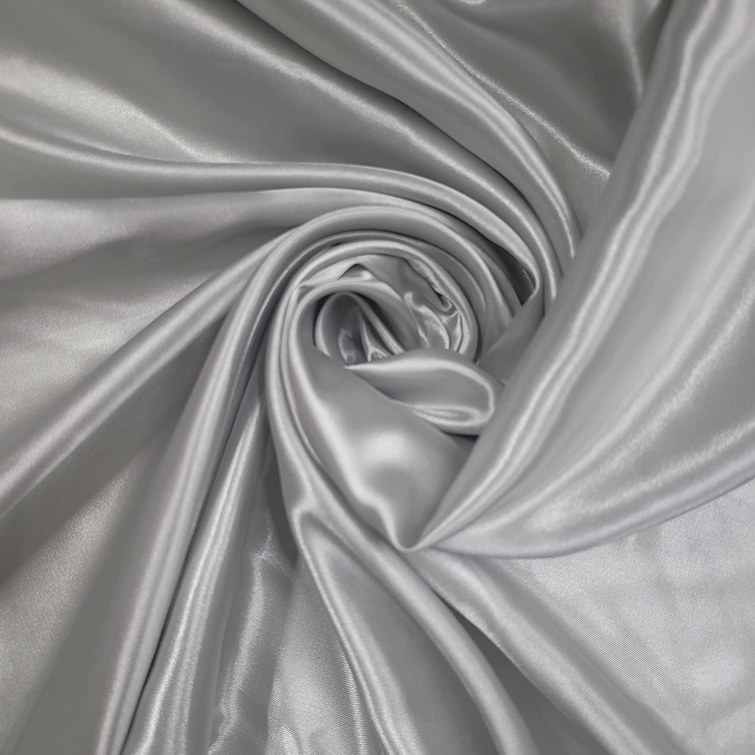 EP 100% Polyester/Poly Silk Silky Satin Fabric, Dressmaking, Wedding, Prom, Dress Craft Fabric Material 58"