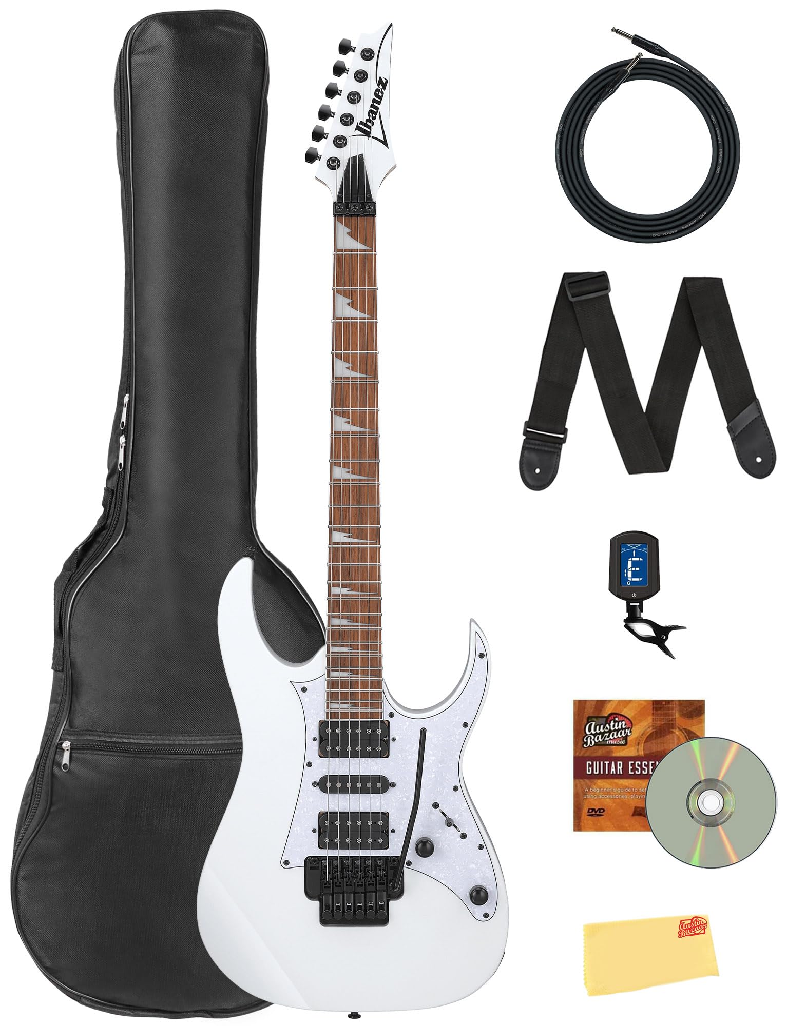 Amazon.com: Ibanez RG450DXB RG Standard Electric Guitar - White