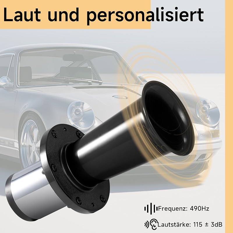 FARBIN retro autó kürt 12V vintage króm bevonat fekete kézi gombbal klasszikus hangjelző 12V járművekhez