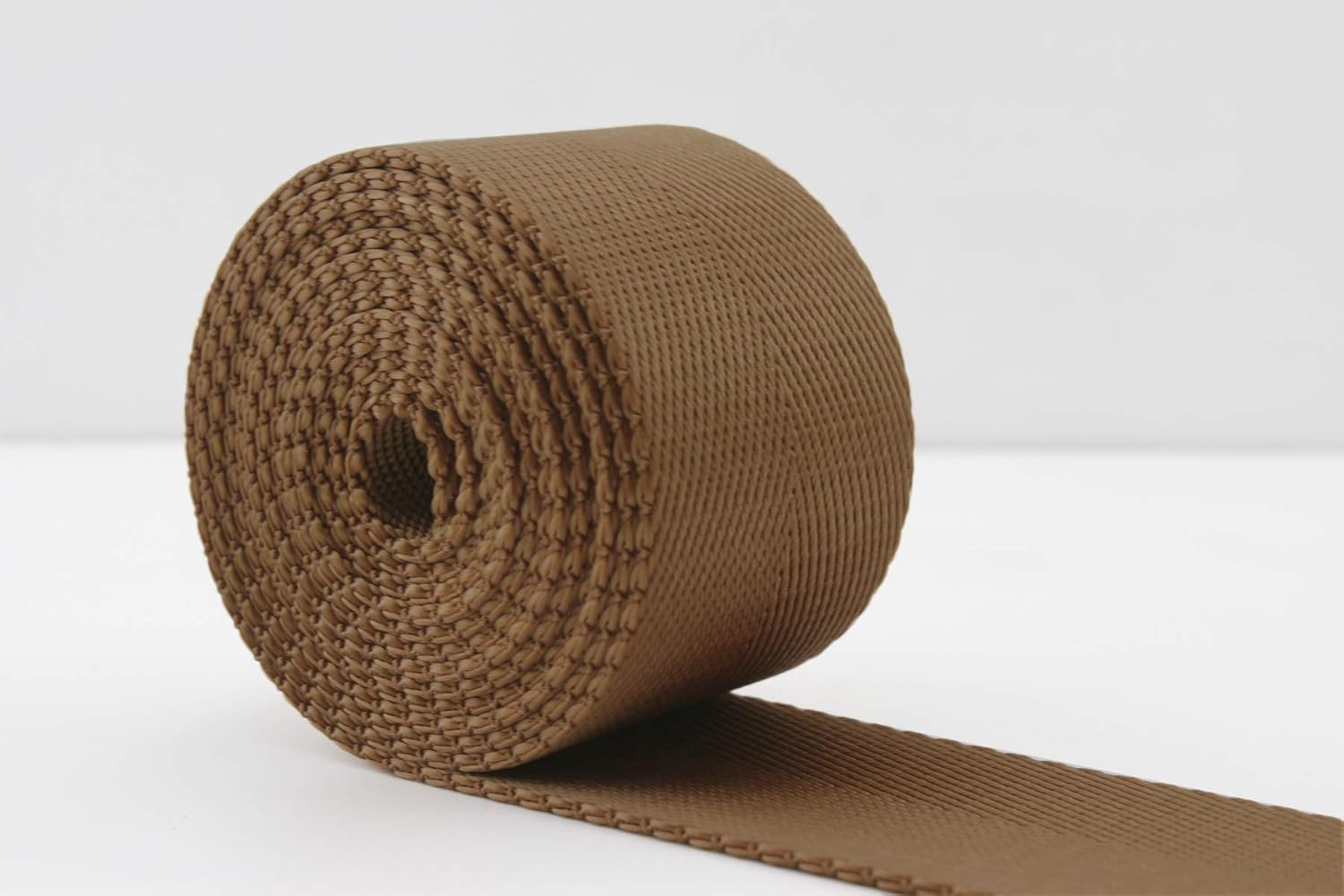 Nylon Webbing Ribbon 2 inch (50mm) Heavy Weight Brown Strap Replacement 5 Yards ZD97