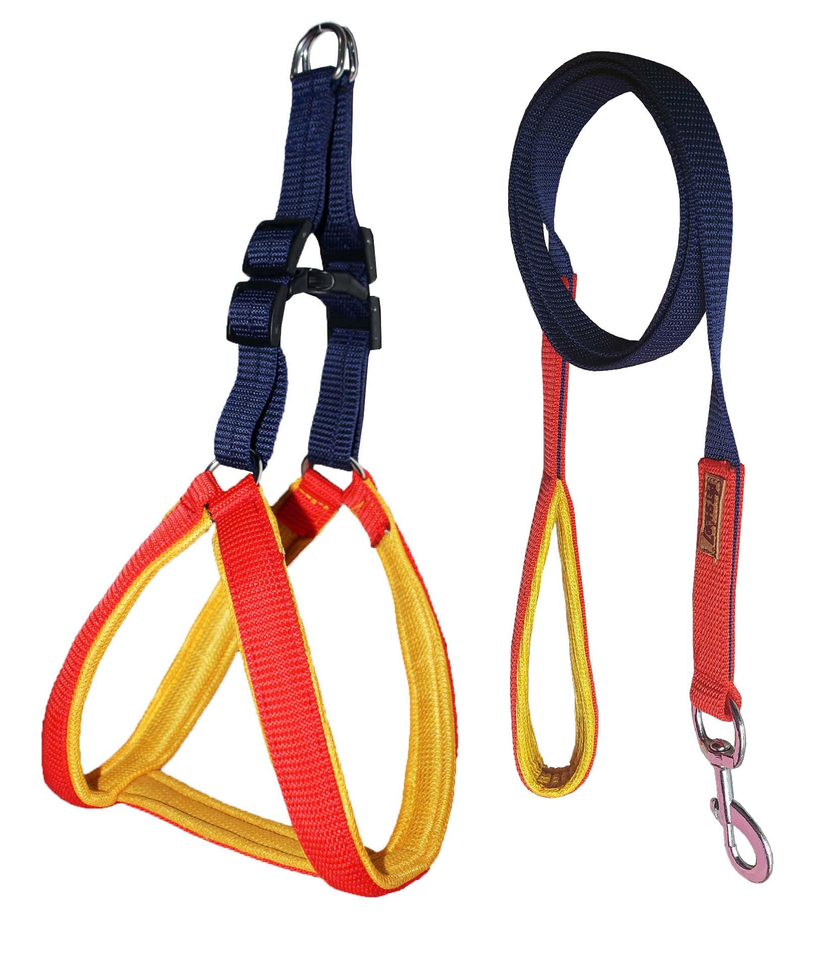 Petshop7 Dual Tone Mesh Padded Nylon Dog Harness & Leash (Small, Blue & Red) (B0CD1VLRNM) Amazon Price History, Amazon Price Tracker