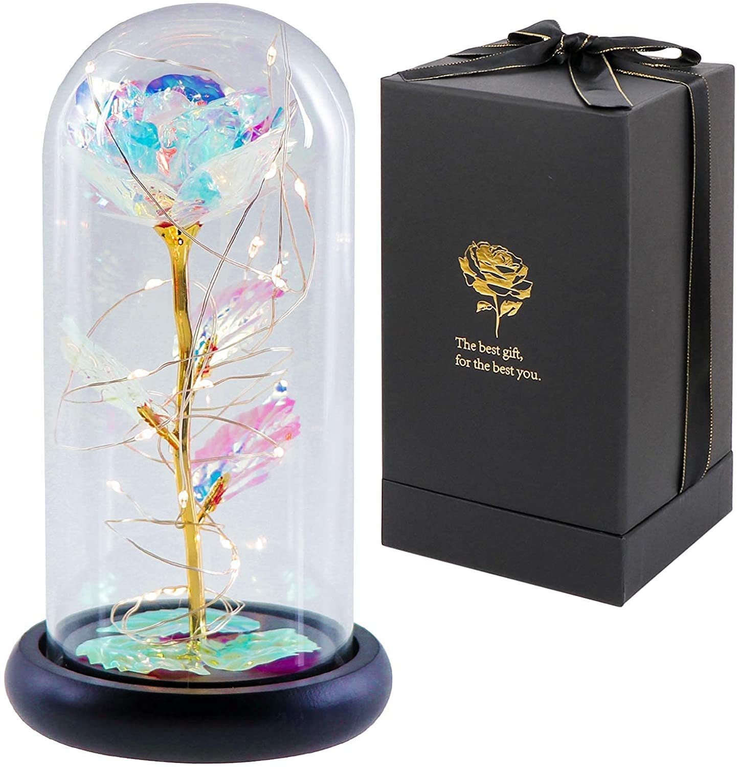 Rose artificielle colorée OurWarm, idée cadeau originale pour anniversaire