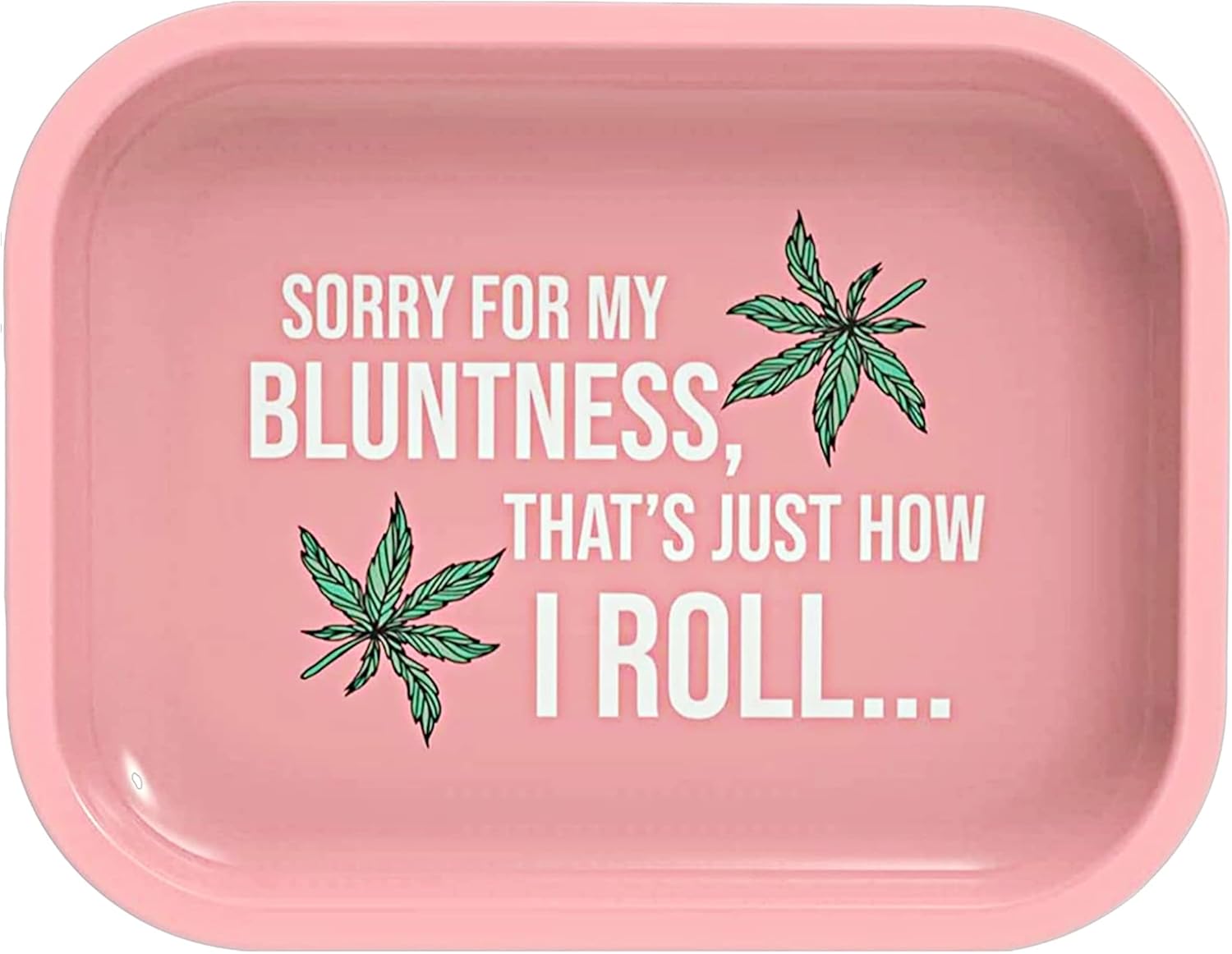 Rolling Tray Pink Metal Rolling Tobacco Holding Tray Smoking