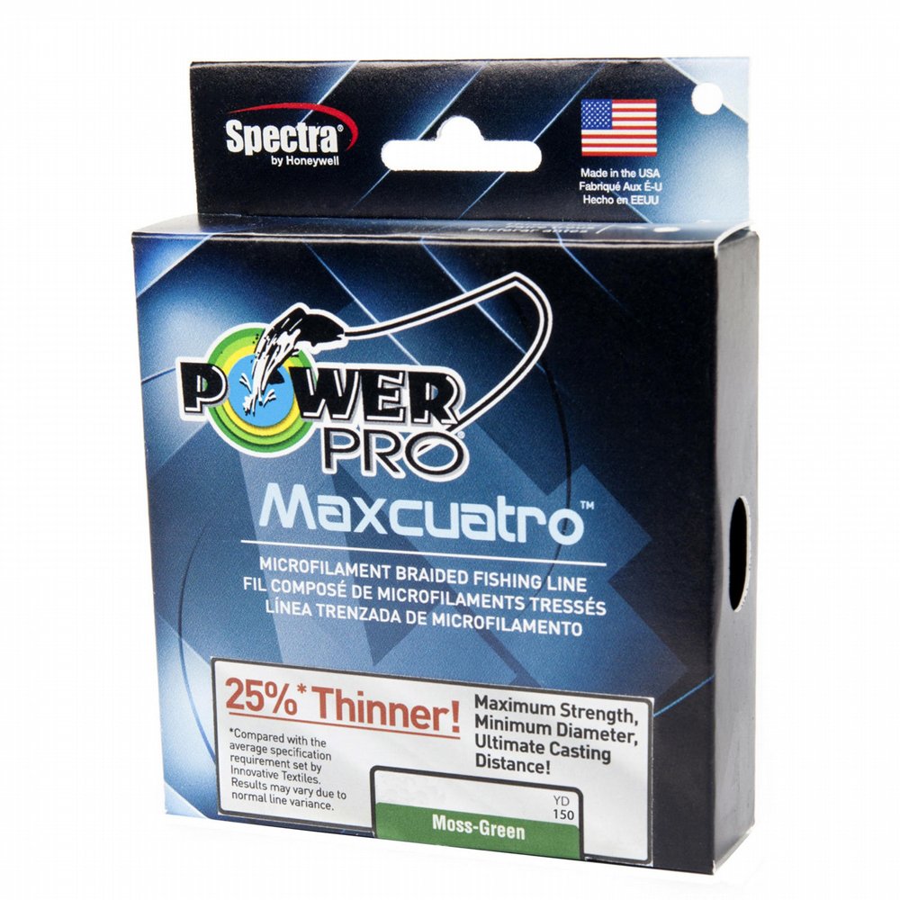 PowerPro Maxcuatro Spectra Moss Green Braided Line