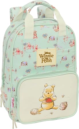 WINNIE THE POOH   Children's Backpack, Adaptable with Handles, Recyclable Fabric, Ideal for Children of Different Ages, Comfortable and Versatile, Quality and Resistance, 20 x 8 x 28 cm