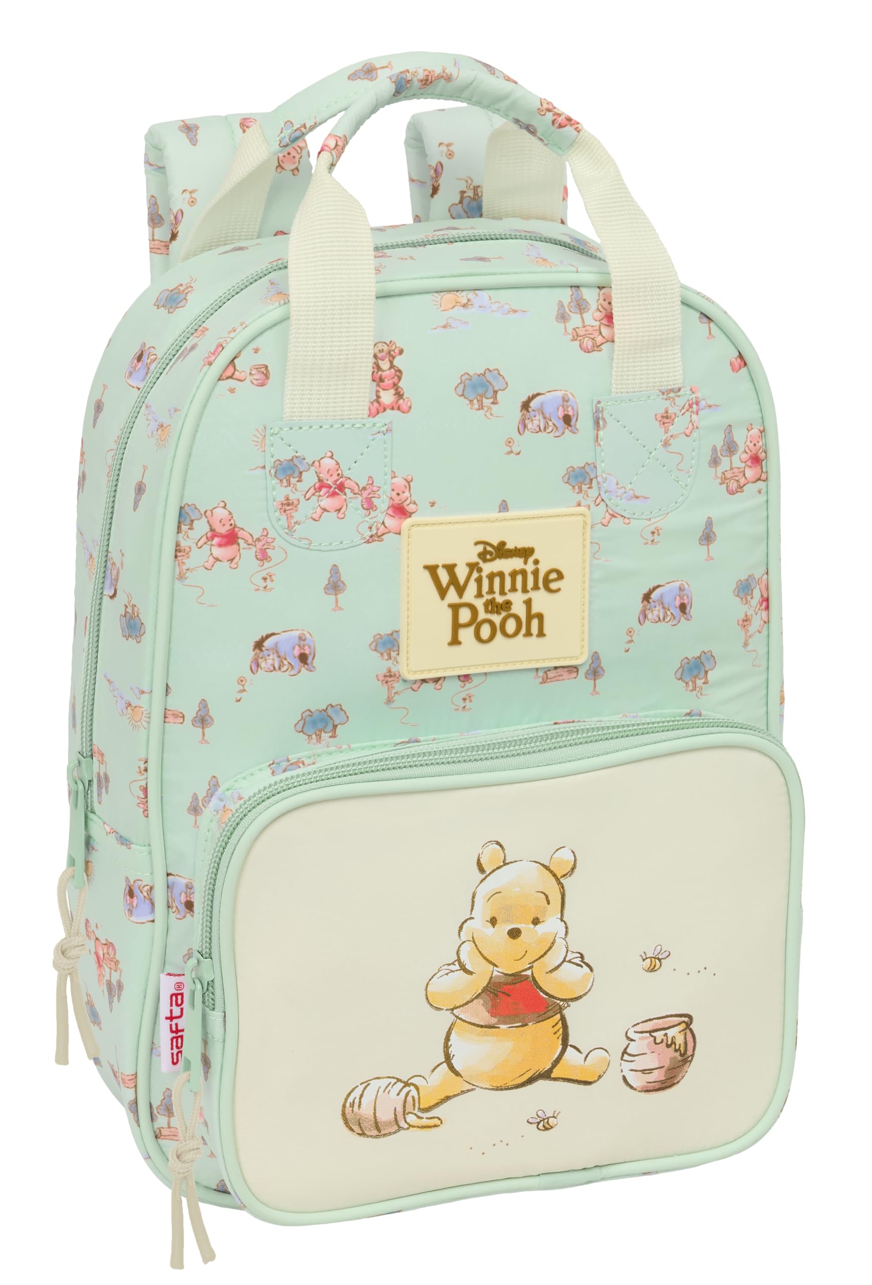 WINNIE THE POOH – Children's Backpack, Adaptable with Handles, Recyclable Fabric, Ideal for Children of Different Ages, Comfortable and Versatile, Quality and Resistance, 20 x 8 x 28 cm