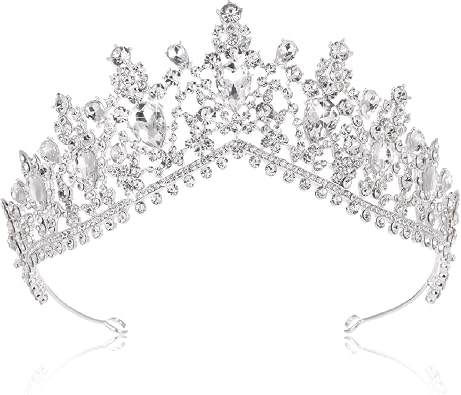 Kamirola - Queen Crown and Tiara Princess Crown for Women Crystal Headbands for Bridal, Wedding Gothic Halloween Costumes for Women Prom Christmas Halloween Birthday Prom Pageant PartyTR23