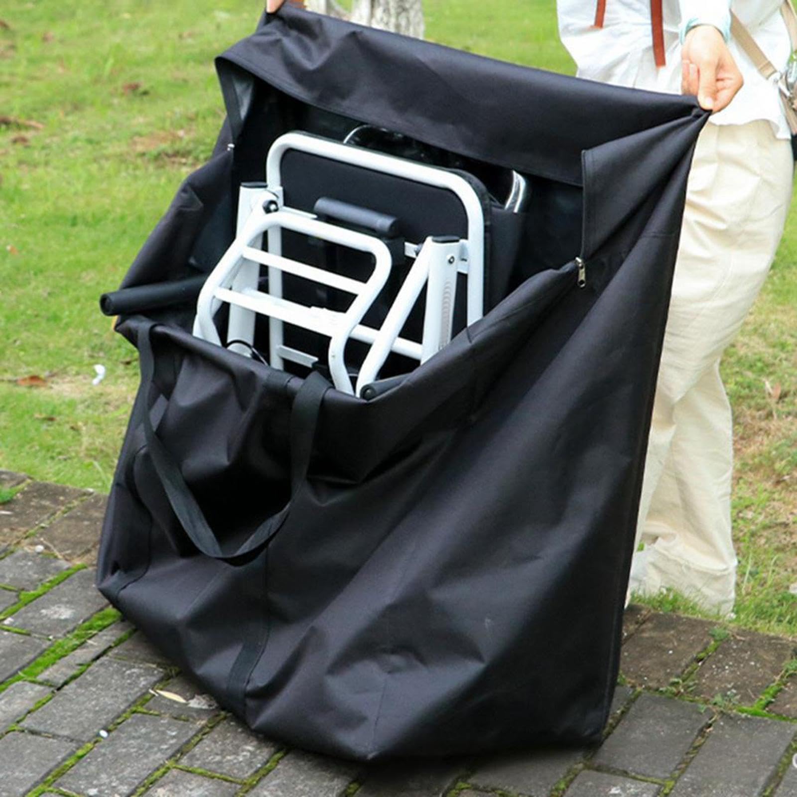 Generic Bolsa Organizadora para Sillas de Ruedas Plegables, Estuche de Almacenamiento, Bolsa de Viaje para Andadores Y Viajes de Camping, Longitud 100 Cm