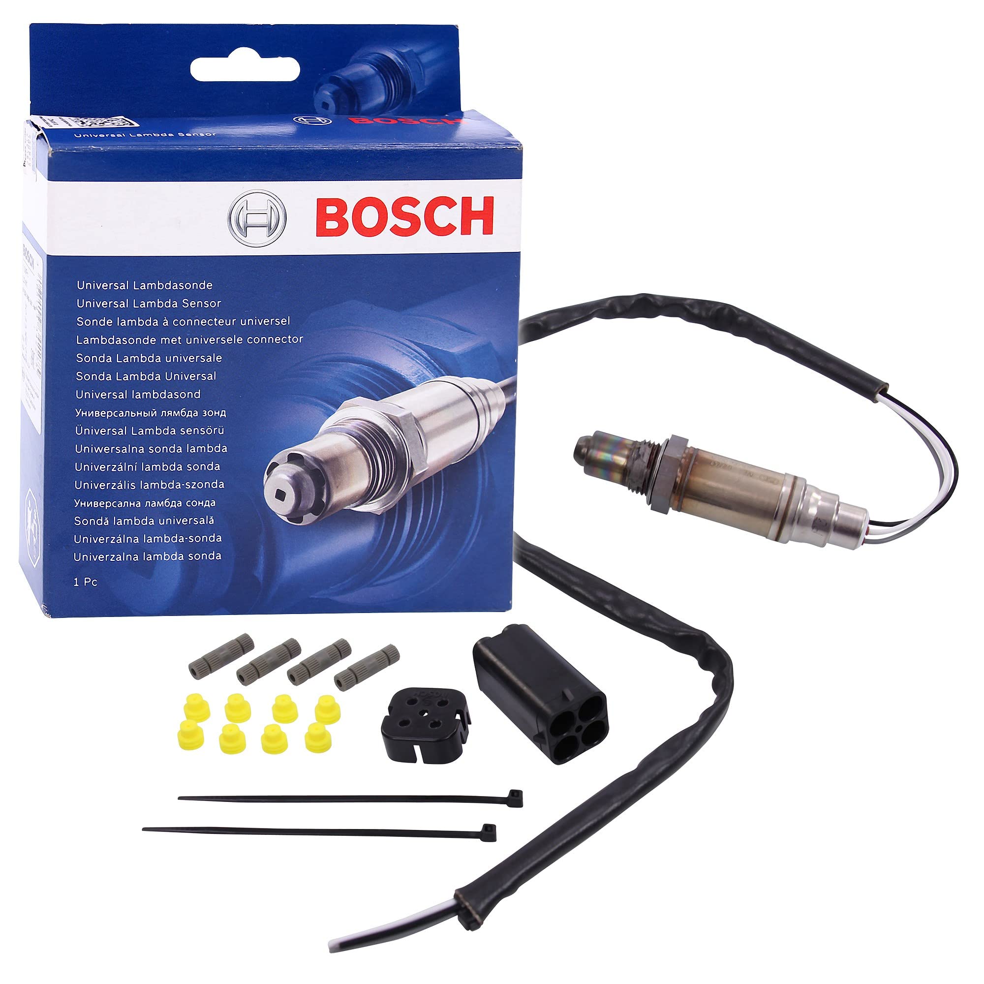 Bosch 0258986505 - Sonde Lambda à Connecteur Universel avec Connecteur Bosch breveté