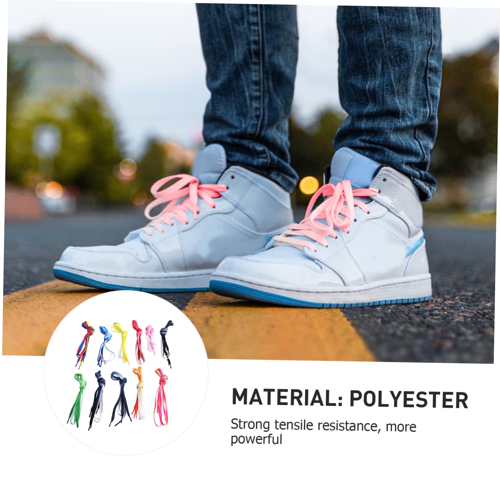 33paires Lacets De Chaussures Colorés Dégradés Pour Et Chaussures Décontractées Parfaits Pour Style Unique Et Festif