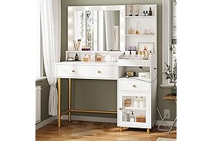 AOGLLATI Cream Vanity: Light Up Your Beauty Ritual