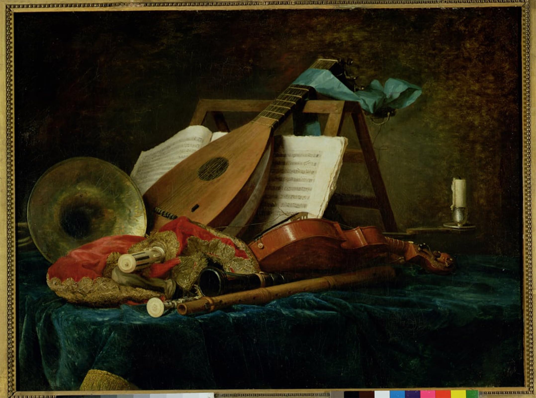 Serendipitp No Frame Retro Picture Poster Wall Art Pictures Painting The Attributes Of Music By Anne Vallayer Coster Wall Art Canvas Print For Wall Decor 60X90cm