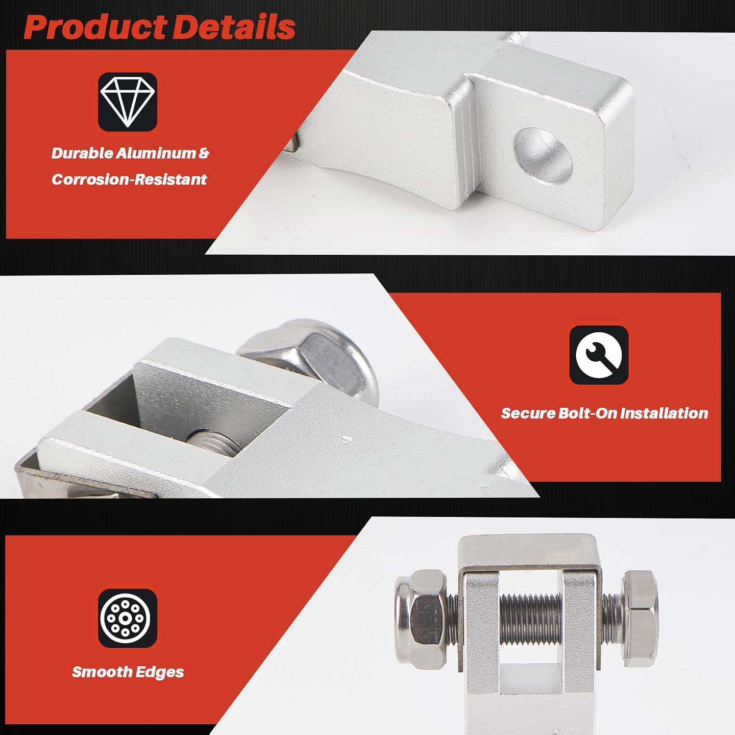 Aluminum Clutch Pedal Extender Compatible with Peterbilt 378 379 386 388 389 Trucks Brake Pedal Extenders Billet Aluminum Silver