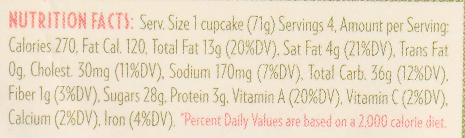 RUBICON BAKERY Carrot Cupcakes 4ct, 10 OZ