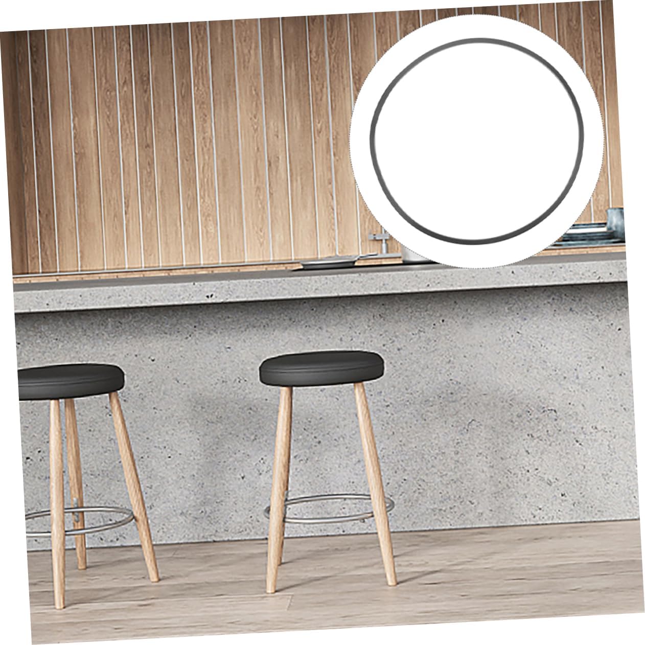 15pcs Bar Stool Base Floor Protector Rubber Ring for Chair Leg Caps Stool Chassis Ring