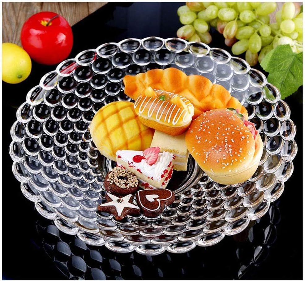 Fruit Bowl Fruit Tray Fruit Plate Lead Crystal Bowl Large Crystal Fruit Bowl/Salad Bowl/Centerpiece Glass Decorative Centrepiece Fruit Bowl,Crystal