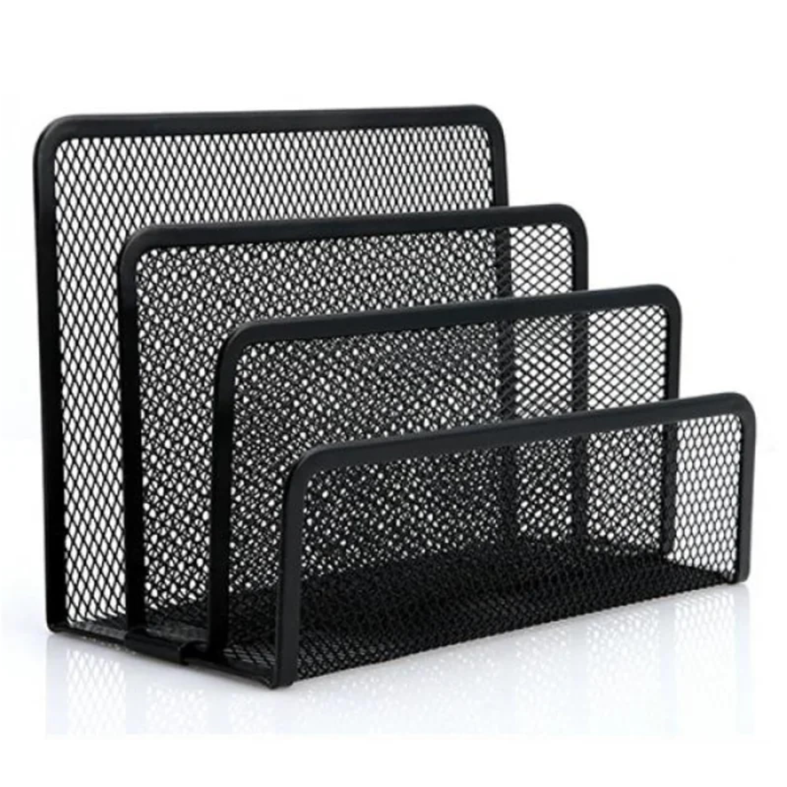 Bandejas de Cartas Bandeja de malla for cartas, archivador de escritorio, organizador de revistas, correo, bandeja de documentos de negocios, suministros escolares, accesorios, 2 uds. para Oficina