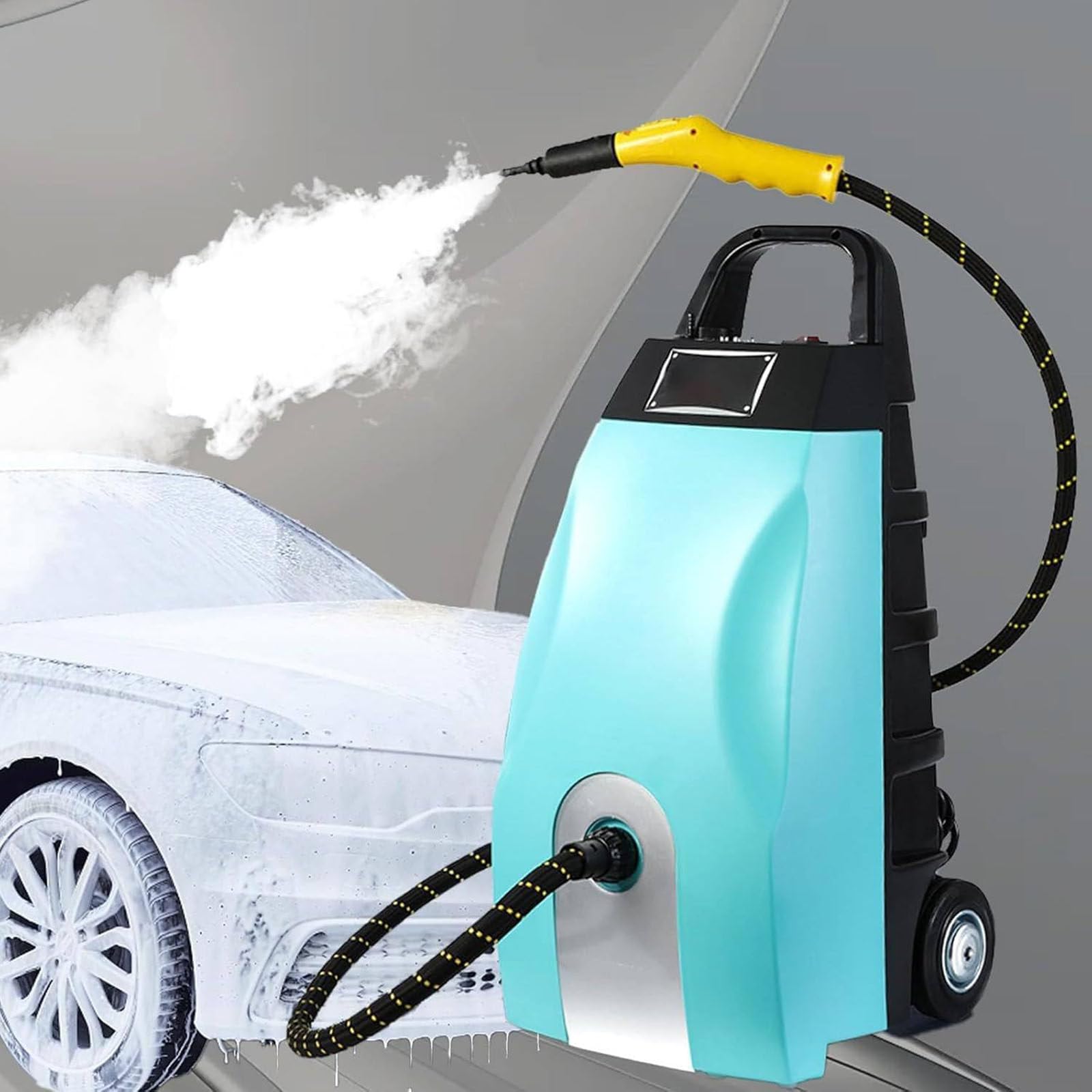 2500W High-Pressure Steam Cleaner With Wheels for Easy Movement for Home kitchen Car Washing AC Cleaning 40 -