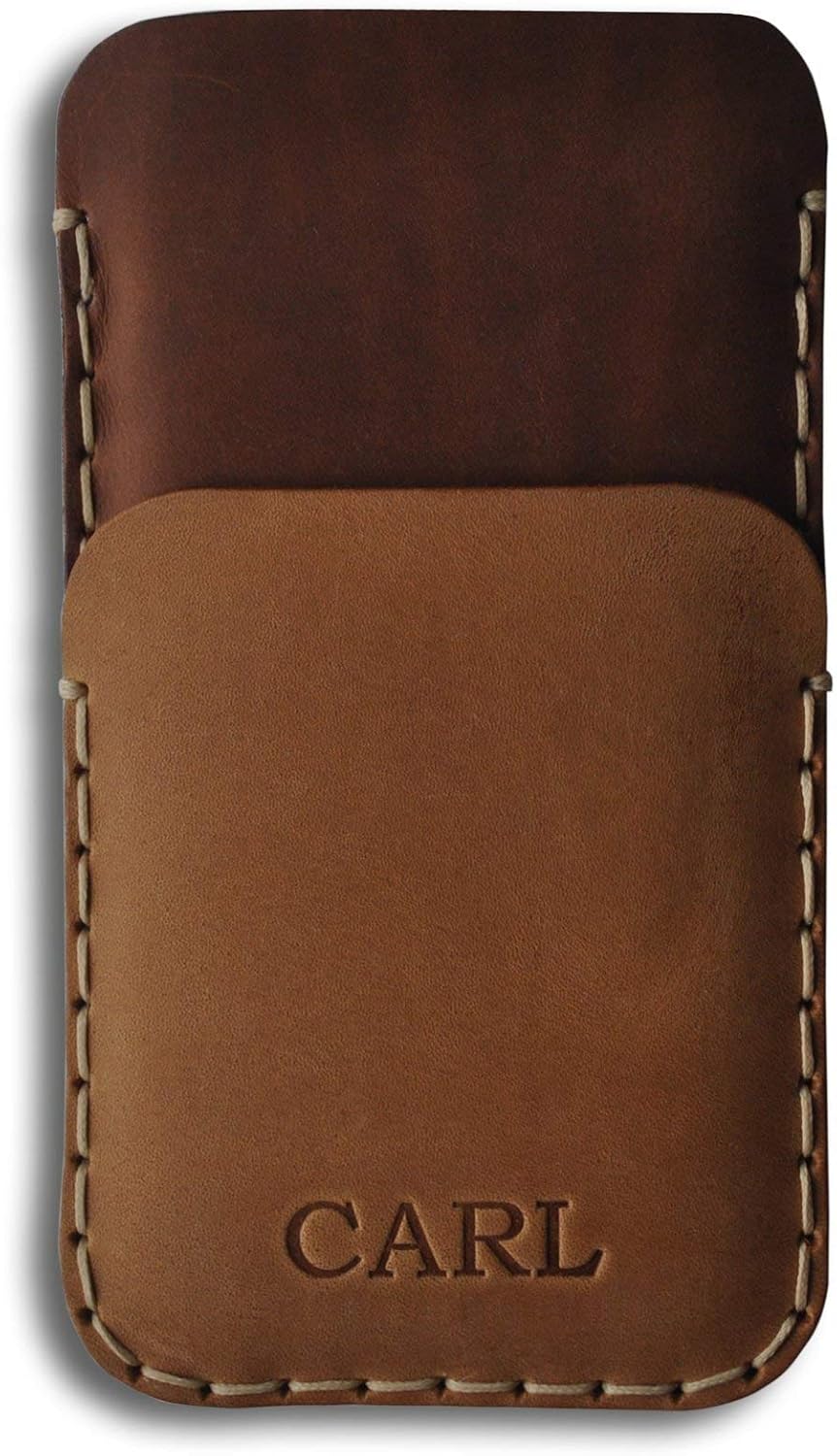 Personalized Leather Case for Samsung Galaxy, Hand Stitched Sleeve