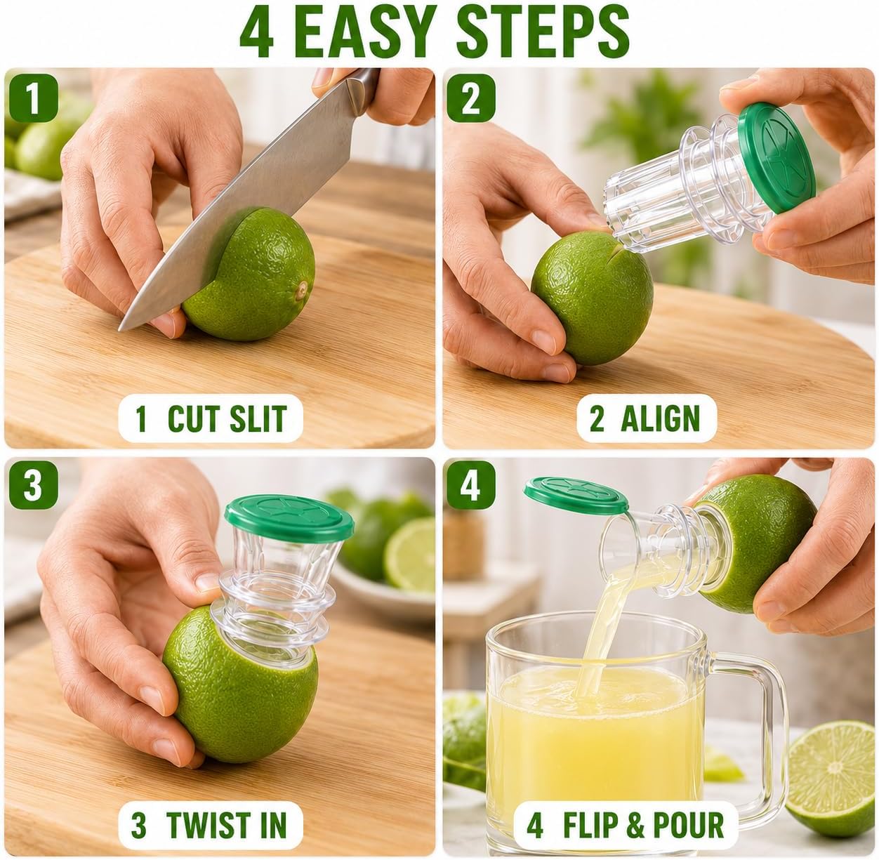 2026 NEW Lemon Squeezer 2-Pack, Manual Citrus Juicer with Screw Top