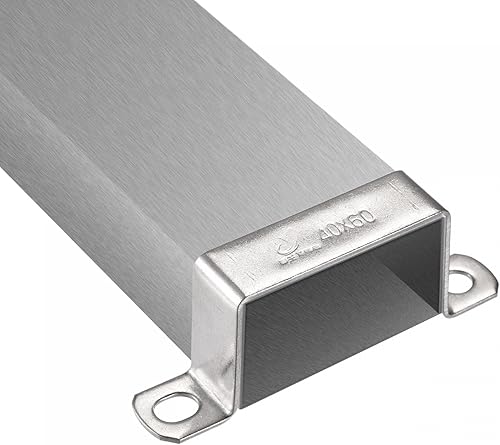 Miniatura 60 de uxcell Soporte de conector en forma de U 0.709 x 2.421 in Acero inoxidable 304 para puerta Cerrada Barra Soporte Strut Channel 6pcs