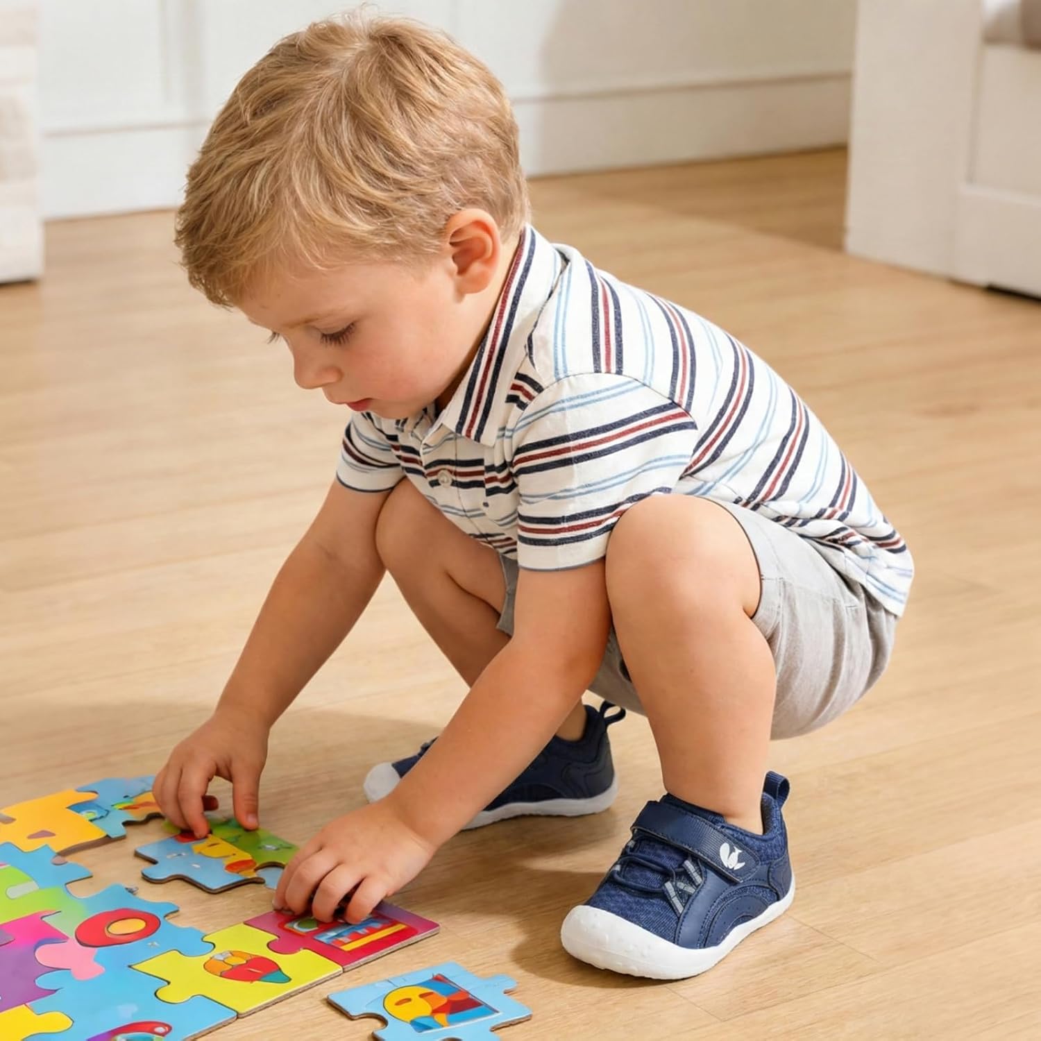 FEETCITY Wide Baby Shoes Boys Girls Baby Barefoot Shoes Breathable Infant Walking Shoe Crib Sock Shoe Toddler Sneakers Flexible - Image 2