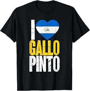 Nicaragua I Love Gallo Pinto Nicaraguan Nicaragua Flag T-Shirt