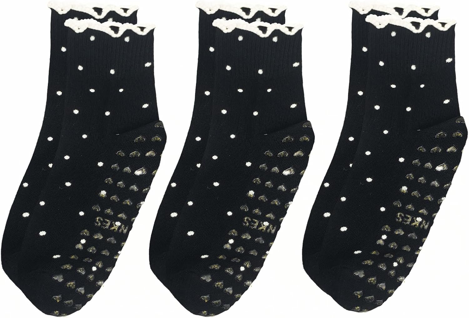 Cute Polka Dot Yoga Socks for Women – Fits US Sizes 5-9 – Perfect forYoga, Pilates, Barre, and Dance
